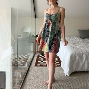 100% Silk bcbgmaxazria patchwork dress